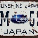 custom vintage auto number tin signs for home club decoration