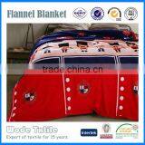 2016 Hot Sale 100%polyester Cartoon Print Coral Fleece and Flannel Fleece Blanket