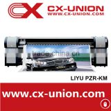 LIYU PZR-KM 10ft large format digital outdoor flex banner printer printing machine with 4 Konica 512 14 PL head