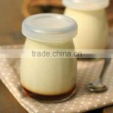 glass pudding bottles with cap