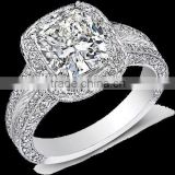 Wholesale Diamond Engagement Ring In White Gold