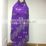 CSF-0416 2016 Apirl hot sale hand make Muslim scarf, embroidery scarves, shawls, wrap and pashmina famous for dubai