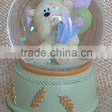 Hot Sale Cute and Simple Design Different Bear Figurines Snow Globes for Sale thumbnail-3