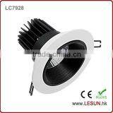 High Lumin IP20 Indoor 30w Cob Led Downlight LC7928