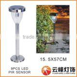 Hight LUMEN Stainless Steel Solar Wall Top Light With PIR Sensor Solar Garden Light Solar Fence Light thumbnail-6
