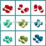 New Design Shoes Crochet Baby Girls Shoes Fancy Crochet Shoes thumbnail-2