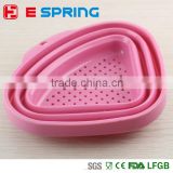 Triangle Basket Silicone Noodle Pasta Scoop Foldable Stainer