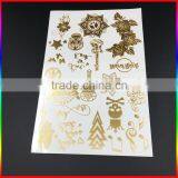 Gold Foil Tattoo,gold Temporary Tattoos,golden Tattoo Stickers thumbnail-2
