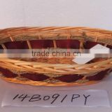 popular willow tray with straw rope