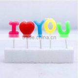 Wholesale I LOVE YOU Candles Party Cake Candles