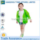 Kids european comfortable 100% polyester lightweight waterproof skin jacket