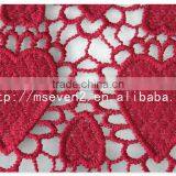 New Arrival 50/52'' Red Water Soluble Nigerian Lace Fabric for Dress thumbnail-6