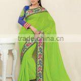 Indian Ethnic Sarees - Fashion Georgette, Poonam, Micro Poonam Saree thumbnail-1