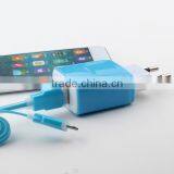 Portable 2 USB Ports Mobile Phone Travel Charger With US / EU Plug thumbnail-2