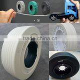 Rubber Wheels 8 Inch, 4.00 x 8 Solid Tires for Scissor Lift thumbnail-1