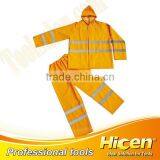 High Quality PVC Raincoat With Stripes Pvc Vinyl Raincoat