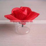 85ml Christmas Plastic Candle Cup With Red Flower thumbnail-3