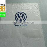 Wholesale LDPE White Color Printing VW Logo Waterproof and Two Pockets 500pcs per Roll Plastic Disposable Car Seat Cover thumbnail-2