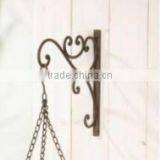 Garden Wall-Mounted Steel Hanging Flower Basket Bracket