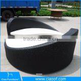 China Yin Yang Furniture Rattan Lounge Chair In S Shape Sofa Bed CF726 thumbnail-3