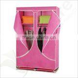 Single Canvas Effect Wardrobe Clothes Rail Storage in Navy thumbnail-1