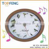 Wall clock /Singing Bird Wall Clock/12 Unique Bird Songs clock