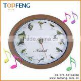 Wall Clock /Singing Bird Wall Clock/12 Unique Bird Songs Clock thumbnail-1