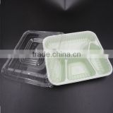 2016 hot sale Disposable Plastic 3-Compartment 4-compartment Microwave Safe Food Container