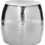 Nickel Hammered Living Room Side Table thumbnail-1