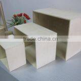 Unfinished Wood Box Without Lid Best Selling Wood Art Craft thumbnail-5