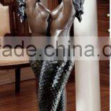 Bronze Magnifyig Mermaid Lamp Base thumbnail-1