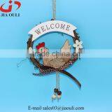Hot Sales With Wood Chicken Easter Decorations Rattan Wreath thumbnail-1