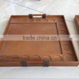 Vintage Wood Tray Wooden Serving Antique Accent Trays Home Decor Halloween Tool thumbnail-2