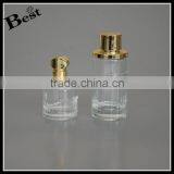 New Products Cosmetic Packaging 100ml Long Round Empty Crystal Bottle Glass Perfume Gold Aluminum Cap Bulk Buy From China thumbnail-3