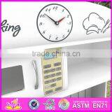 2017 New Design Pretend Play White Wooden Toy Kitchens for Toddlers W10C267 thumbnail-6