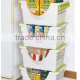 Small Plastic Stackable Basket and Storage Box thumbnail-2