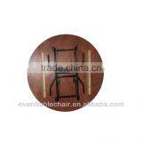 Plywood PVC Edge Banquet Folding Table Dia48" Round Table With USA Leg thumbnail-1
