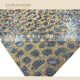 24*40cm Hot Fix Square Crystal Rhinestone Mesh Bling 10*10cm thumbnail-3