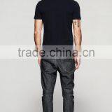Cotton/spandex Man Black T-shirt Fit Mens Printing T-shirt thumbnail-4