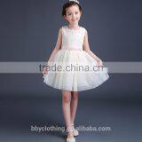 Kids Girls Flower Dress Sleeveless Birthday Party Dresses Children Fancy Princess Beads Dress thumbnail-4