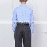 British Style 2017 Spring School Boys Shirt Long Sleeved Cotton Plaid Shirt thumbnail-4