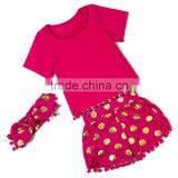 Toddler Summer Outfit Children Clothes Top and Shorts 3pcs Set thumbnail-5