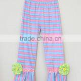 Latest Boutique Girls Clothing Sets Children Cotton Round Neck Clothes Kids Ruffle Sets For Girls thumbnail-4