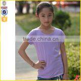 China Manufacturers Pure Color High Quality Fancy Kids T-shirt thumbnail-4