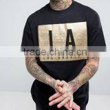 China Factory OEM Service Short Sleeve Cotton Front Gold Printing t Shirts thumbnail-5