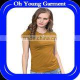 Comfortable Feelings 100% Cotton Tshirt for Woman,female Thsirt Custom Print on Plain Tshirt Women thumbnail-1