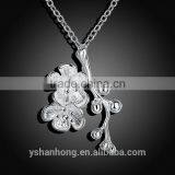 Fashion Plum 925 Silver Pendant Necklace thumbnail-2