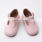 Leather Baby Shoe Beauty Girls Rubber T-bar Shoes Kids Factory thumbnail-3