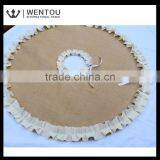New Style Wholesale Rounded Burlap Christmas Tree Skirt thumbnail-4