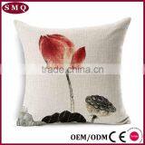 Chinese Lotus Sofa Back Cushion Case Covers thumbnail-1